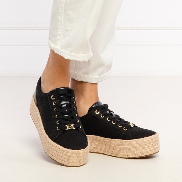 libby cotton canvas platform sneaker
